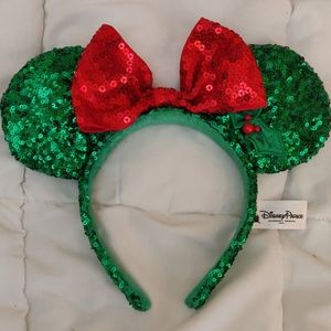 Christmas Minnie ears/park ears/ mouse ears